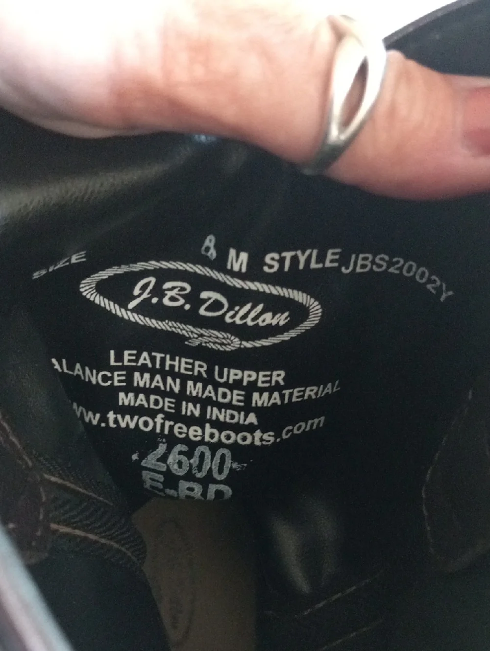 J.B. Dillon Boots Sz.4 - Picture 6 of 9